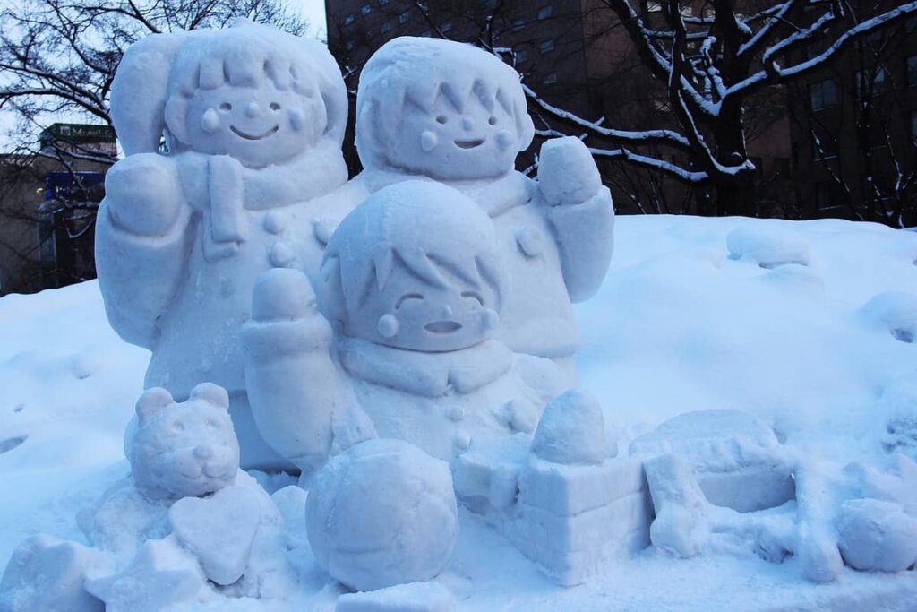 snow carvings Sapporo